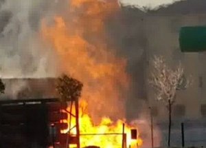 Doğalgaz İstasyonu Bomba Gibi Patladı