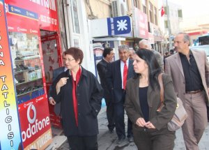 Chp’li Sarı Mardin’de Esnafı Ziyaret Etti