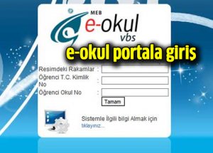 E Okul Veli Bilgilendirme Sİstemi Karne Notu Sorgulama