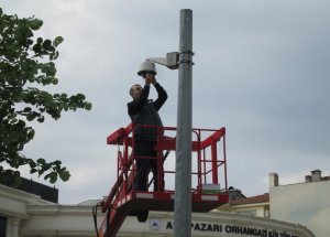 Mobese Kameraları Temizleniyor