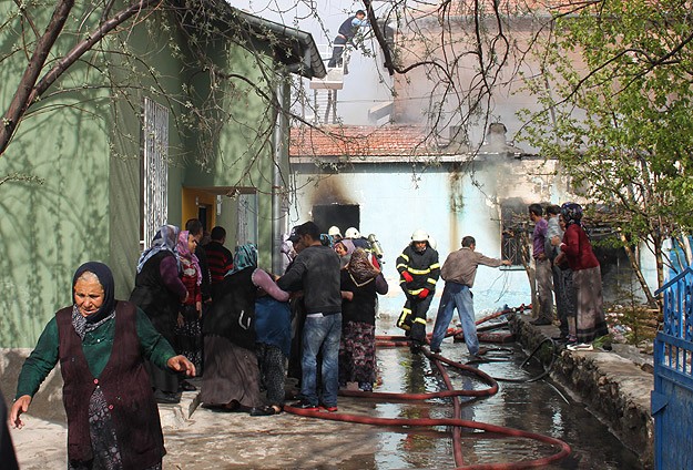 Aksaray'da yangın faciası