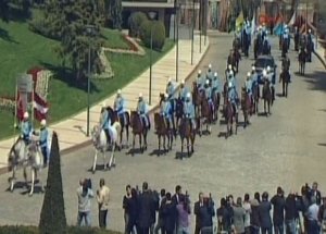 Köşk'te İlk Atlı Karşılama Yapıldı