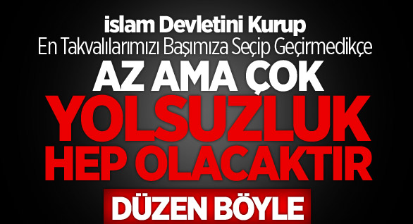 Yolsuzluk Bir İman Sorunudur