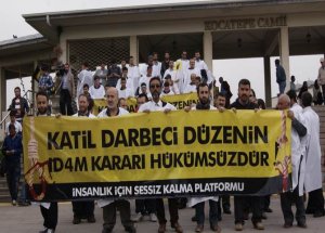 Ankara ABD Büyük Elçiliği Önünde Sisi Protestosu