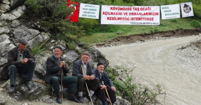 Köylülerin Taş Ocağı Nöbeti