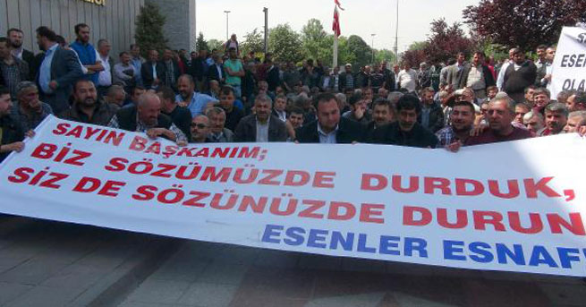 Minibüsçülerden Oturma Eylemi