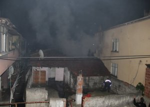 Samsun'da Ev Yangını