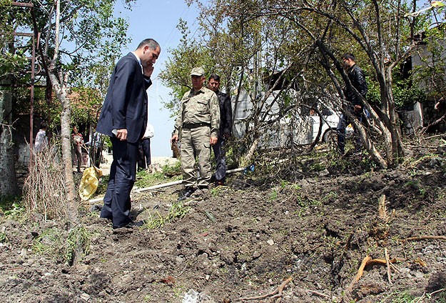 Boş Binaya Havan Mermisi İsabet Etti