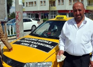 Taksiciden Soma'ya Duygulandıran Yardım