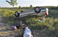 Otomobil Şarampole Yuvarlandı: 1 Ölü