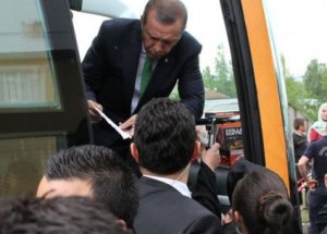 Erdoğan'ı Duygulandıran Pankart!