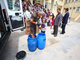 Temiz Çevre İçin Atık Yağ Topladılar