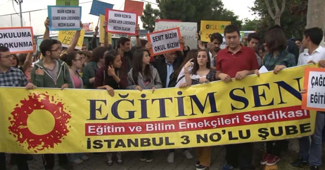 Beyoğlu'nda İmam Hatip Protestosu