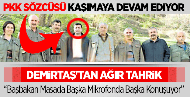 PKK Sözcüsü Kaşımaya Devam Ediyor