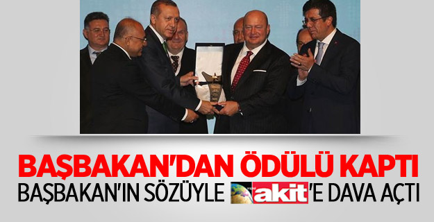Başbakan’dan Ödül Al, Onun Sözünden Bize Dava Aç!