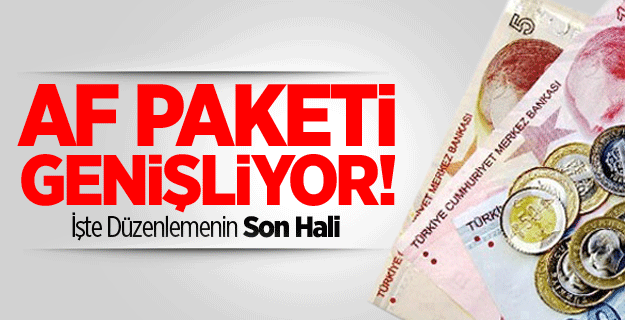 Af Paketi Genişliyor!