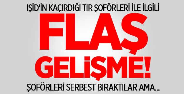 IŞİD TIR Şoförlerini Serbest Bıraktı