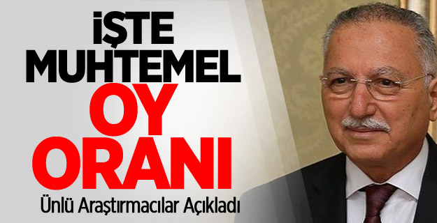 İhsanoğlu'nun Erdoğan Karşısında Şansı Ne?