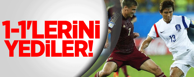 Rusya İle Kore 1-1'lerini Yedi!