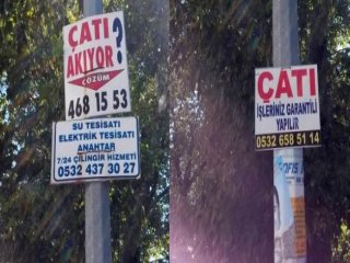 Çatı Adayın Ofisinin Karşısında Güldüren İlan