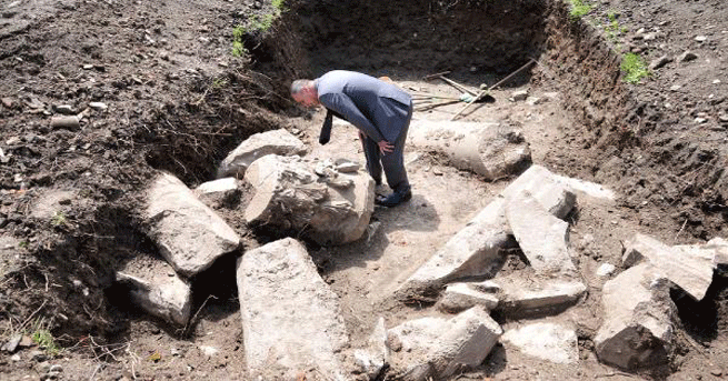Okul Arazisinden Tapınak Kalıntıları Çıktı!