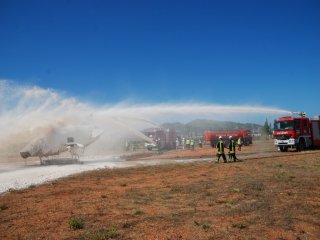 Gazipaşa Havalimanında Yangın Tatbikatı