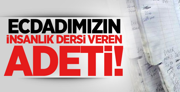 Osmanlı Zenginlerinin Hoş Adeti