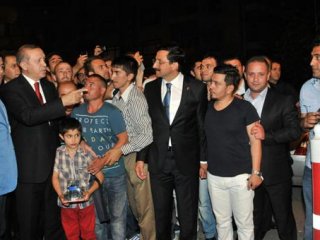 Erdoğan'a Sürpriz Karşılama!