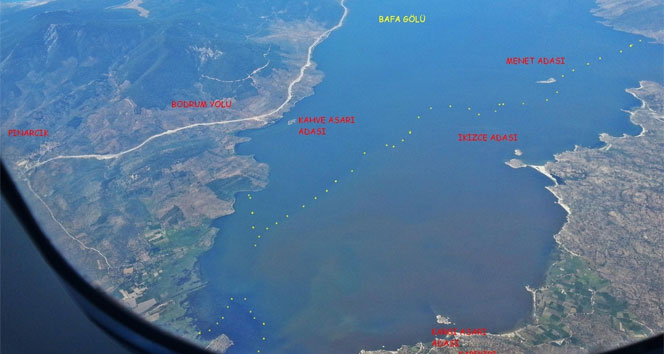 Bafa Gölü’nün Kirliliği Havadan Görüntülendi