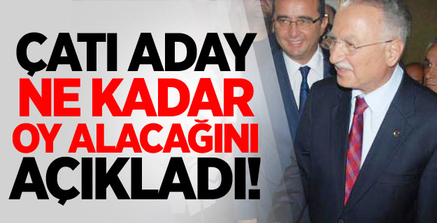 İhsanoğlu Oy Hedefini Açıkladı