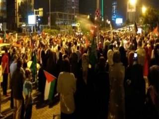 İstanbul'da İsrail Protestosu