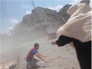 Oğlunu Kurtarmak İçin Çatışma Alanına Girdi