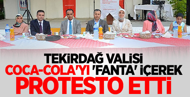 Coca-Cola'yı 'Fanta' İçerek Protesto Etti