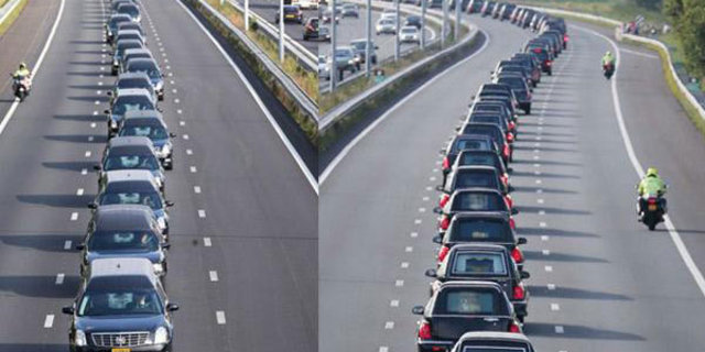Hollanda'da Cenazelere Saygı Konvoyu