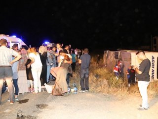 Kayseri'de Otobüs Kazası: 49 Yaralı