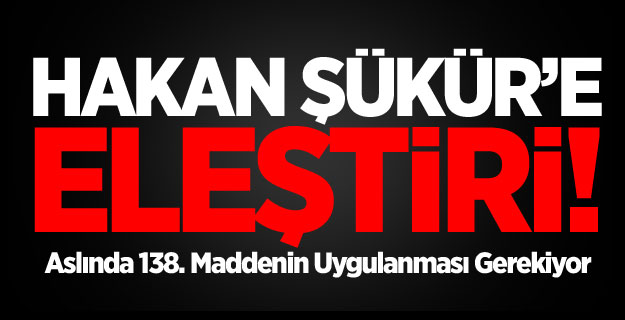 Erdoğan'dan Hakan Şükür'e Eleştiri