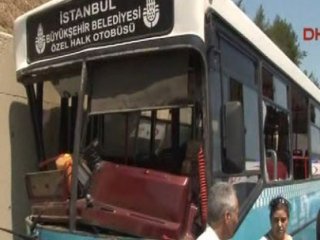 Halk Otobüsü Kaza Yaptı!