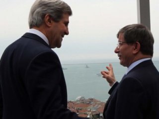 Davutoğlu Kerry ve Meşal'le Görüştü