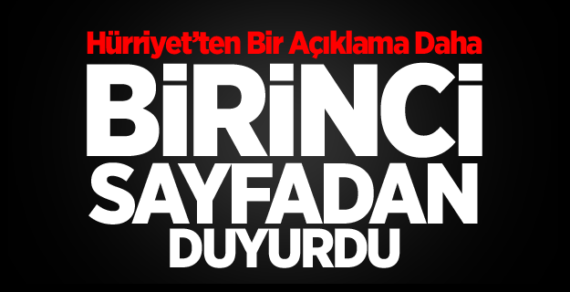 Hürriyet'ten Yılmaz Özdil Açıklaması