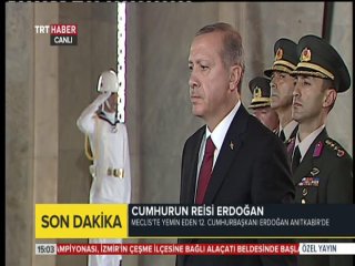 Erdoğan Anıtkabir'de Konuştu