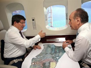 Davutoğlu İstanbul'u Havadan Denetledi
