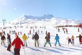 Erciyes'te kayak sezonu açıldı