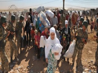 Suruç'ta Suriyelilerin Geçişi Sürüyor