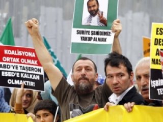 Fatih'te IŞİD'e Operasyon Protestosu