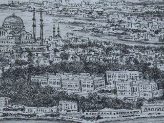 Görenleri Hayran Bıraktı! Aklından İstanbul'u Çizdi