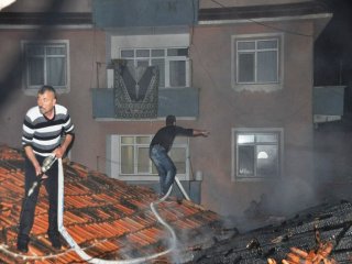 Hisarcık’ta Yangın