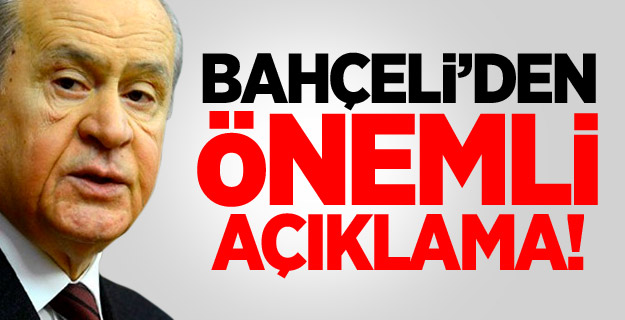 Bahçeli'den Sağduyu Çağrısı