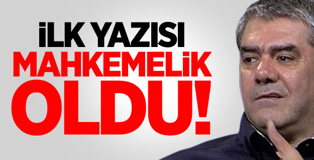 Özdil'in İlk Yazısı Mahkemelik