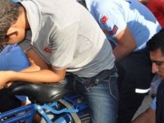 Korkunç Kaza! Bisiklet Çukura Düşünce...