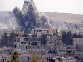 Kobani’de Hava Saldırısı Sürüyor